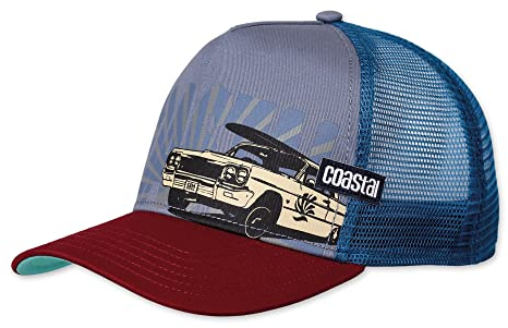 Coastal - Low Car (Grey/Wine) - Trucker Cap Meshcap Kappe Mütze Cappy Caps
