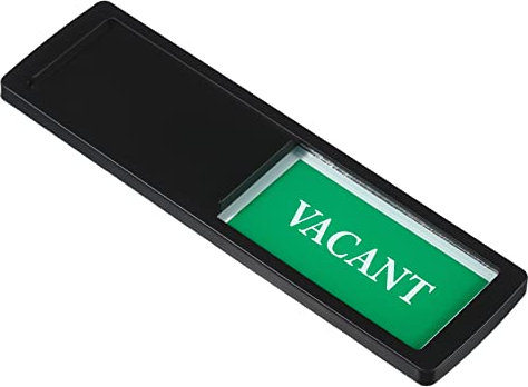 PATIKIL Libero/Occupato Cartello, Scorrevole Porta Indicatore Magnetico Adesivo Privacy Cartello per Ufficio Conferenza Hotel Bagno, Nero