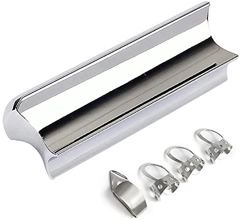 Edelstahl Gitarre Tone Bar für Dobro, Lap Steel Gitarre, Hawaii-Gitarre, E-Gitarre Zubehör, Silber