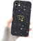 Newseego Glitter Case Compatible with iPhone 11 Case for Girls Women, Sparkly Bling Cute Golden Love Heart Pattern Phone Cases Soft Silicone Shockproof Protective Bumper Cover for iPhone 11-Black