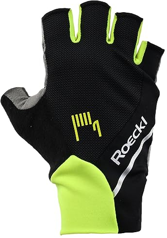 Roeckl Ivory 2 Fahrrad Handschuhe kurz schwarz/gelb 2025: Größe: 8.5
