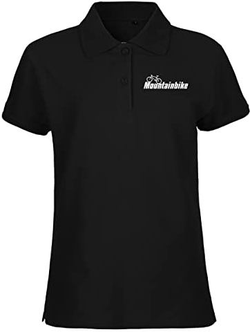 Huuraa Damen Polo Shirt Mountain Bike Fahrrad Geschenk