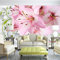 Soft Shell Lilie Schmetterling Wanddekoration fototapete 3d Tapete effekt Vlies wandbild Schlafzimmer-400cm×280cm