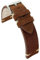 diloy Vintage-Uhrenarmband aus Nubukleder – Handgefertigt – Flach – Erhältlich 18mm 20mm 22mm 24mm 417 Dunkelbraun 18mm