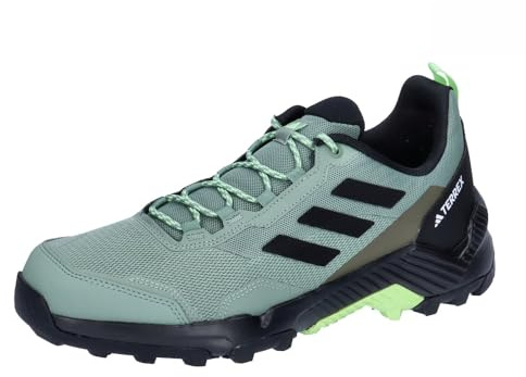 adidas Men's Eastrail 2.0 RAIN.RDY Hiking Shoes, Silver Green/core Black/Green Spark, 7.5 UK