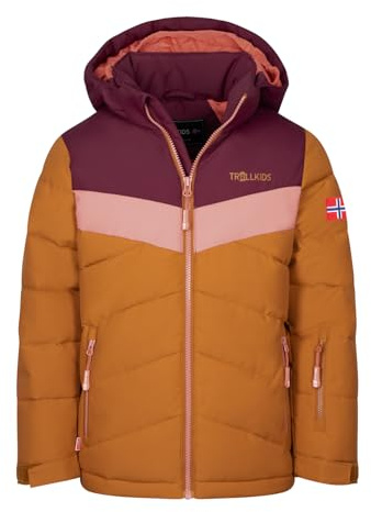 Trollkids Girls Gryllefjord Jacket 176, Redwood