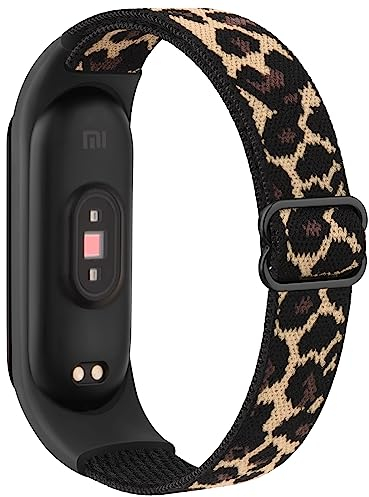 Wanme Armband für Xiaomi Mi Band 6/Mi Band 5/Mi Band 4/Mi Band 3 Armband, Weiches Elastisch Nylon Ersatzarmband für Amazfit Band 5/Xiaomi Mi Band 7/6/5/4/3 für Damen Herren
