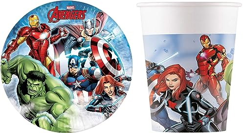 16-tlg. Set Kindergeburtstag Party Feier Fete Deko Motto Avengers Infinity Stones