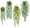 ROLLWAY 4Pcs Plante Artificielle Interieur Tombante avec Pot Fausse Plante Verte Tombante en Pot Petite Plantes Artificielles Suspendues Interieur Fausse Plante Tombante Artificielle (Vert Type A)