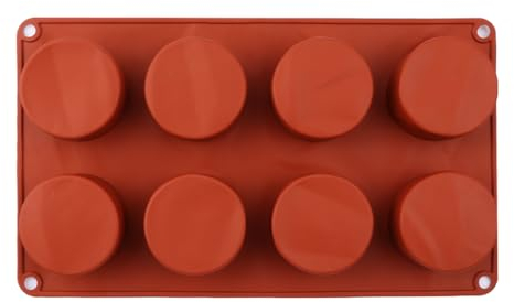 Luckious Brand Silicone Muffin Pan - 6 or 8 Cups Non-Stick Cupcake Molds, Food Grade Silicone Baking Tray for Making Egg Muffins and More