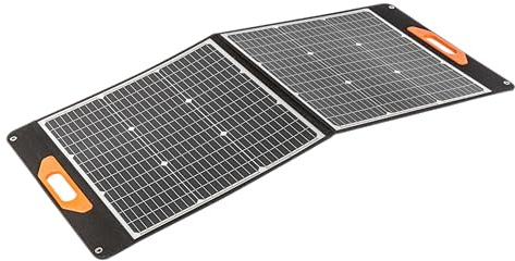Högert Technik - Panel Solar de 100 W | Cargador Solar portátil con 2 Puertos USB (USB-A/Type-C) | Paneles solares IPX4 para Camping al Aire Libre para teléfono móvil, iPhone, Smartphone, tabletas,
