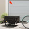 CIADAZ Lastenanhänger für Fahrrad Schwarz 45 kg Eisen, Fahrradanhänger, Lastenanhänger Fahrrad, Anhänger Fahrrad, Lastenanhänger Für Transport - 94087