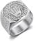 GleaMora Titanstahl Unisex Krone Ring Personalisierter Hip Hop Ring Einfacher trendiger Schmuck Licht Luxus Party Geschenk