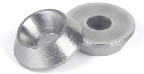 QIRUIRED 5 Stück M5x16mm Unterlegscheiben Edelstahl 304 Vollmaterial - Konkave & Konvexe Kugelscheiben für Senkkopfschrauben Topf-Unterlegscheiben in Kegelform Rosetten-Set