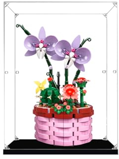 Acryl-Vitrine für Lego 43237 Encan/to Isabe/las Blumen/Topf, staubdichte, transparente Schutzhülle, kompatibel mit Lego 43237 (Modell Nicht im Lieferumfang enthalten) (2 mm)