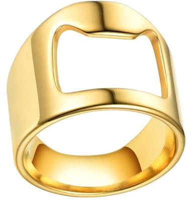 Tioheam Bartender Ring,Portable Beer Bottle Opener | Stylish Portable Beer Bottle Opener, Polished Beer Bar Tool Finger Bottle Opener for Beer