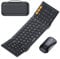 ProtoArc XKM01 Faltbare Tastatur und Maus | Full-Size Bluetooth Tastatur Klappbar mit Ziffernblock | 2.4G+Dual Bluetooth Klapptastatur QWERTZ-Layout Windows/Mac/Android - Schwarz