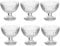 Set da 6 Coppe Gelato in Vetro Trasparente e Resistente, 180ml, Design Elegante, Lavabili in Lavastoviglie, Bicchieri per Gelato, Sorbetto, Frutta, Caffè, Feste, Matrimoni, Confettate, Eventi Speciali