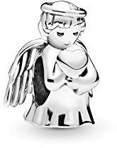 Wedanor Charme Engel der liebe Charms Anhänger 925 Sterling Silber Charm Pendant für Europäische Armbänder und Halsketten