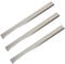 QPWYSH Holzmeißel, Hobelmesser, 3 Stück, W6, superhart, elektrisches Hobelmesser, HSS-Hochgeschwindigkeitsstahl, Holzbearbeitung, Hobelmesser, Länge 200–500 mm, Breite 25 mm, L(Large)