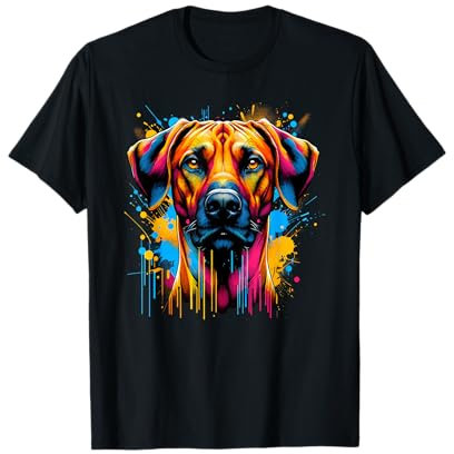 Splash Art Rhodesian Ridgeback Ridgebacks T-Shirt