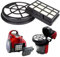BBZ152EF - Juego de accesorios de filtro para Bosch Serie 2 sin bolsa, 2 filtros HEPA y 2 filtros de escape