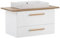 Schildmeyer Waschtisch Duo 702037, kreideweiß/Eiche Landhaus Dekor, 102,2 x 50 x 61,5 cm