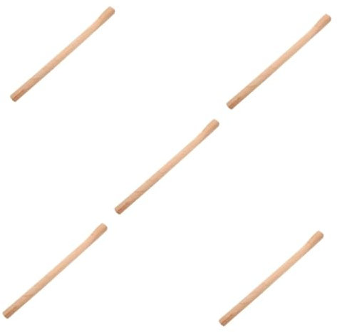 Supvox 5St Hackenstiel holzstiel Holzgriff Akaziengriff Rechengriff Werkzeugbarriere verlängerter Griff herzförmige Schlüsselanhänger Ersatz Axtgriff Ersatzhammerstiel aus Holz Brown