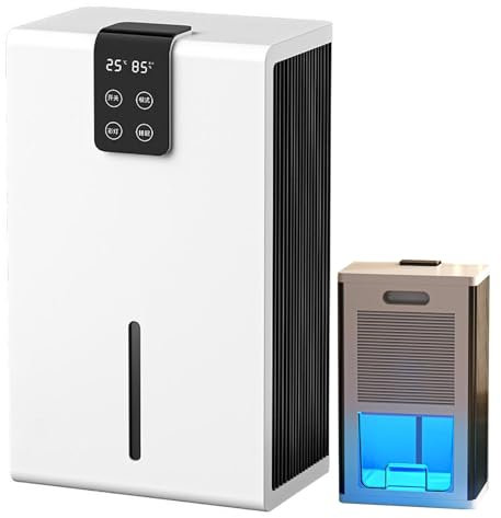 Deumidificatore Elettrico, Deumidificatore Purificatore D'Aria Da 2,8L, 3 In 1 (Deumidifica/Asciuga Vestiti/Purifica), Con Monitoraggio Dell'Umidità | Luce Led A 7 Colori | Spegnimento Automatico