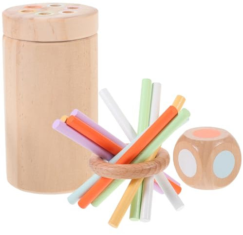 Toyvian 1satz Balancierende Holzspielstäbe Für Kleinkinder Motorikspielzeug Feinmotorik Gleichgewicht Und Körperlicher Aktivität Sicheres Pädagogisches Spielzeug Für Jahr Und Älter