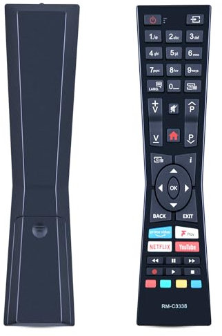 CLVIZCXOM RM-C3338 RC43101P NEW Remote Control Replacement Fit for JVC Smart TVs Remote Control with Fplay YouTube Netflix Buttons Universal Bush TV Remote LT-24C680 LT-24C685 LT-32C695 LT-32C795