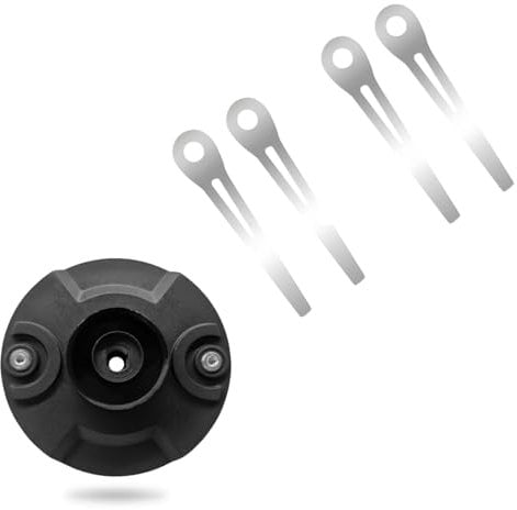 Schneidscheibe Trimmer, Rasentrimmer Scheibe, Rasentrimmer Schneidscheibe, Ersatzscheibe mit 2 Messer, Freischneider Ersatzteile Scheibe für Akku Rasentrimmer für Einhell Gardol Mr Gardener (B)