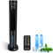 Taylor Swoden Climatizador evaporativo 3 en 1 depósito de agua 6L y mando a distancia. Ventilador de torre, climatizador evaporativo y humidificador en uno. temporizador. Oscilante, 3 modos, Negro