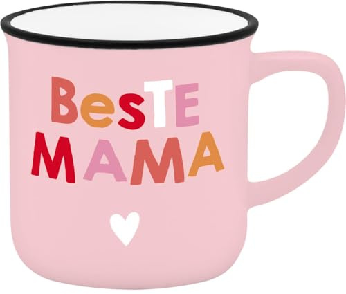 Sheepworld Espressobecher Motiv Mama | Mini-Tasse aus Porzellan, 10 cl, Tässchen mit Geschenk-Banderole | Geschenk für Mama, Muttertagsgeschenk | 74739