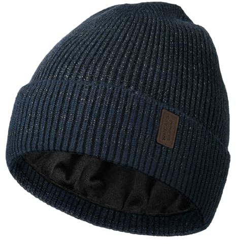 Wmcaps Mütze Herren mit Dickem Warmem Weichem Fleece-Futter | Klassische Modelle, sicherer Sitz, Versatile All-Day, für Outdoor-Arbeiten, Geschenke für Papa und Ehemann