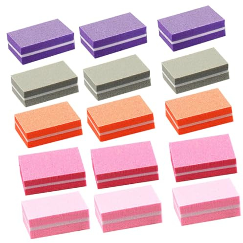 LOLIPPYY 50 Stück Teiliges Nagelpuffer Hochelastischem Schwamm Professionelle Maniküre Pediküre werkzeuge Vielseitige Schleif Polierblöcke für Acryl Naturnägel Kompakt und Reisefreundlich