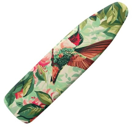 Bügelbrettbezug Grünes Rotes Tier Bezug Bügelbrett Elastisch Bügelbrettbezug für Dampfbügelstation Schnelles Bügeln Bügeltischbezug Hitzeresistent Bügelbrettbezüge Ironing Board Cover 140x45cm