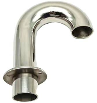 Aboiled Stainless Steel 35mm for Marine Cable Wire Tidy U Outlet Gooseneck Pipe Boat Vent Pipe Door Window Vent Tube Fitting