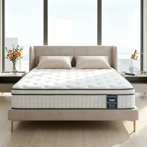 Matratze 180x200 cm Höhe 25cm, Härte H3, 7-Zonen Taschenfederkernmatratze, mit Komfortschaum, Orthopädische Ergonomische Matratze, Öko-TEX & CertiPUR Zertifiziert, Druck- & Rückenschmerzen (180x200cm)