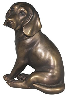 Comfy Hour Doggyland Collection Deko-Figur, sitzender Labrador, 17,8 cm, Kupfer