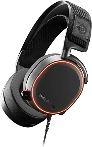 SteelSeries Arctis Pro High Fidelity Gaming Headset - Hi-Res Lautsprechertreiber - DTS Kopfhörer: X v2.0 Surround für PC schwarz