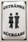 Blechschild 30 x 20 cm Getränke Rückgabe - WC - Toiletten - Deko7