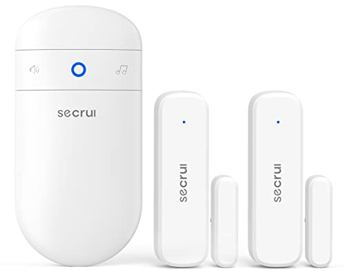 Door Chime When Door Opens, Door Opened Alarm for Home/Business Office/Bedroom Entering, 2-Sensor + 1-Receiver with 500FT Range,58 Chimes,5-Volume Level, Entry Alert for Kids/Toddler/Dementia Safety