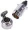 AOHEWEI Barra De Remolque Eléctrica 7 Pines Aleación De Aluminio Metal Zócalo y Enchufe Conectores Luces de Coche 7 Vías para Caravana Barcos RV U Otro Vehículo Comercial