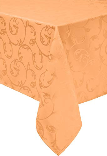 Erwin Müller Tischdecke Greven abwaschbar orange Größe 130x200 cm