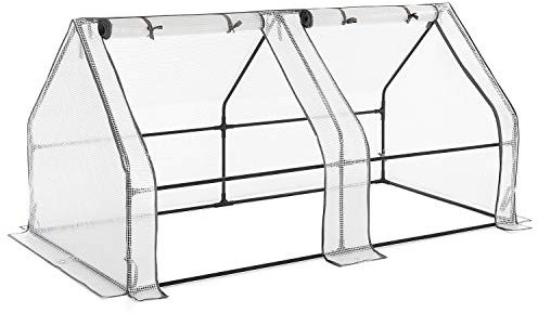 Christow Large Grow Tunnel Cloche Garden Polytunnel Greenhouse With Reinforced Cover (choose 1.8m, 2.7m or 3.6m long)