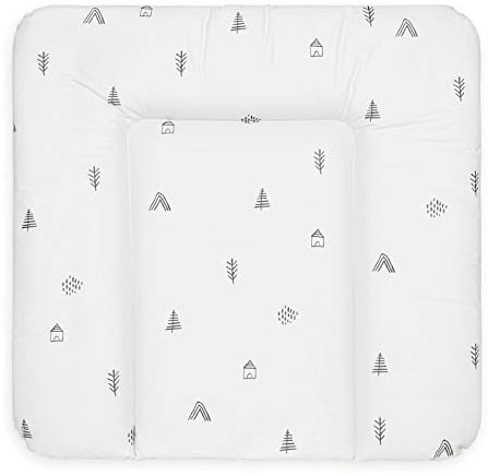 BONKY® Wickelauflage 75x72 cm - weiche Wickelunterlage - Baby Wickeltischauflage - Wasserdischt - Abwaschbar - Made in EU - 100% Oeko TEX - Mono 2A