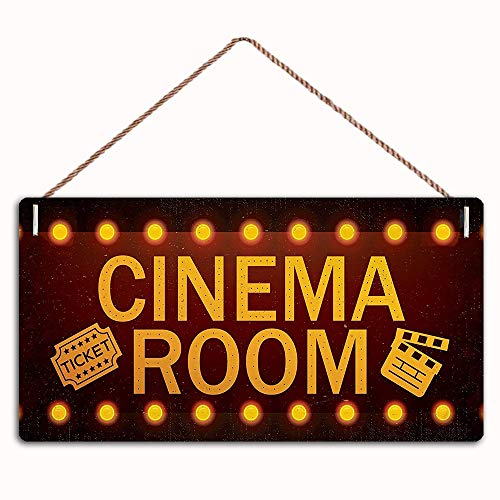 MAIYUAN Kino Romm Schild Home Decor Holzschild Plakette 30,5 x 15,2 cm zum Aufhängen (FC1-MBH158)
