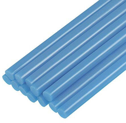 sourcing map Mini Hot Glue Sticks for Glue Gun 7mm x 100mm Light Blue 12pcs