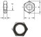 Dresselhaus Dadi esagonali a basso profilo B, filettatura fine, classe 04, 73181699, zincati galvanizzati, M 14 x 1,5 mm, 200 pezzi